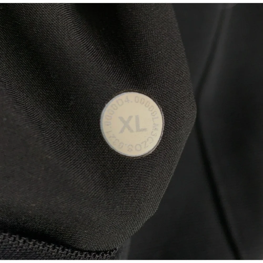 Lululemon Sojourn Jacket Mens XL Black Full Zip Warpstreme Stretch Workout Track